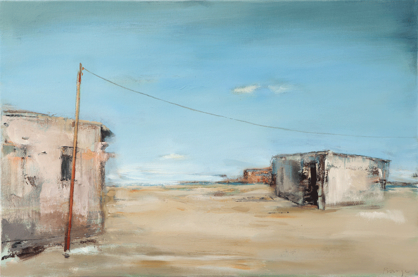 Wüstenrand II, 2014/16, Öl auf Leinwand, 40 x 60 cm