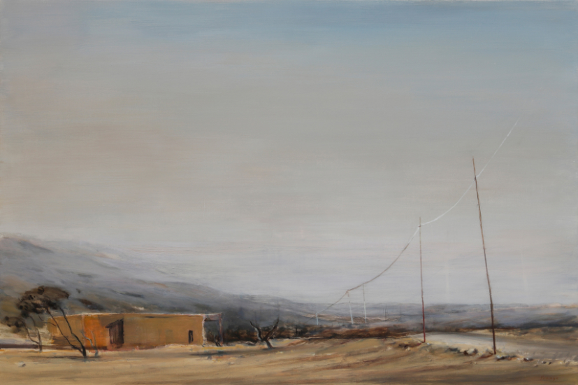 Antiatlas III, 2017, Öl auf Leinwand, 80 x 120 cm