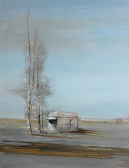 Landwärts, 2018, Öl auf Leinwand, 130 x 100 cm