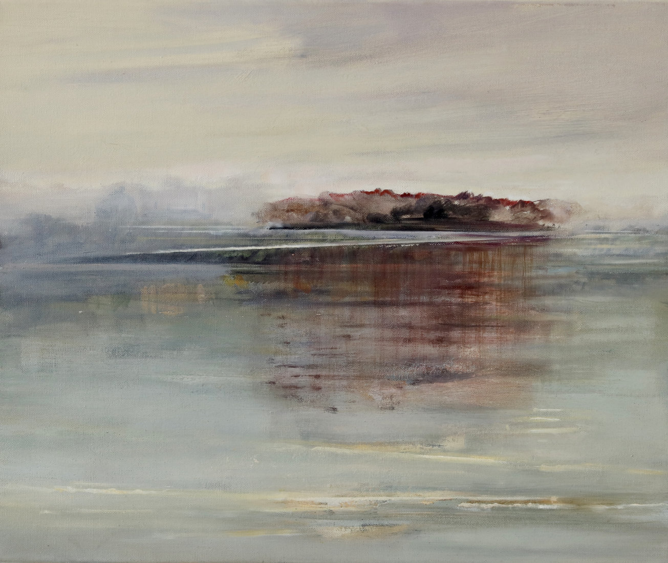 Kleine Insel, 2021, Öl auf Leinwand, 50 x 60 cm