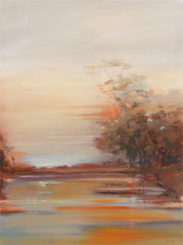 Spätes Licht, 2023, Öl auf Leinwand, 80 x 60 cm
